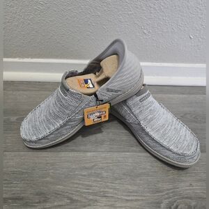 Skechers Men's Light Gray Slip-On Loafers